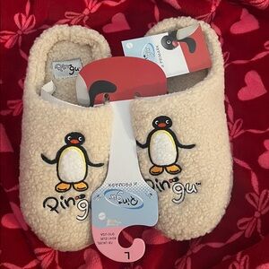 Pingu Cream Slippers